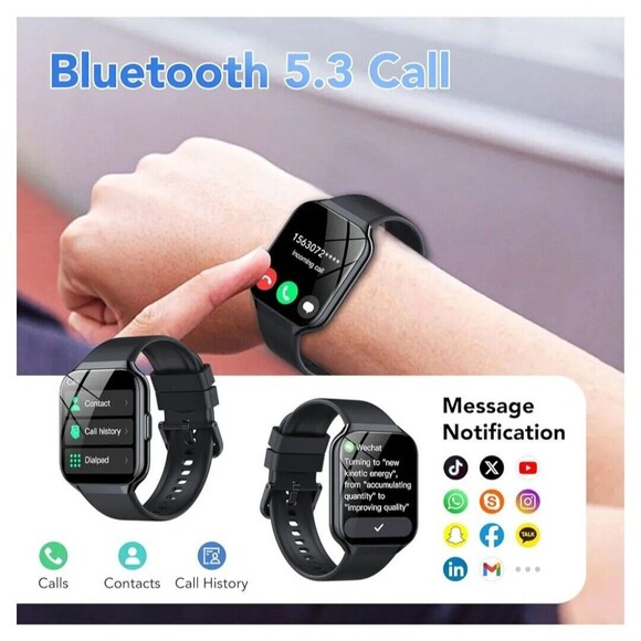 Smart Watch for Men Women (Answer/Make Call), 1.96" HD Smartwatch Fitness... - Picture 2 of 7